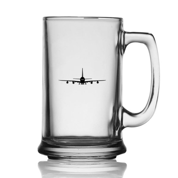 Airbus A380 Silhouette Designed Beer Glass with Holder Hot on Sale