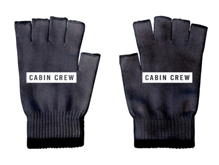 Cabin Crew Text Designed Cut Gloves Online