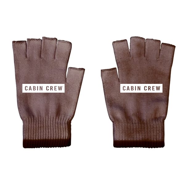 Cabin Crew Text Designed Cut Gloves Online