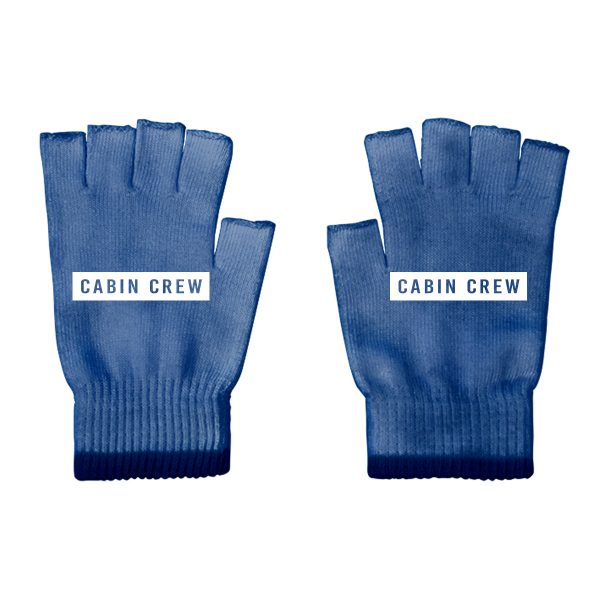 Cabin Crew Text Designed Cut Gloves Online